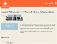 Tablet Screenshot of dettwiler-kafi.ch